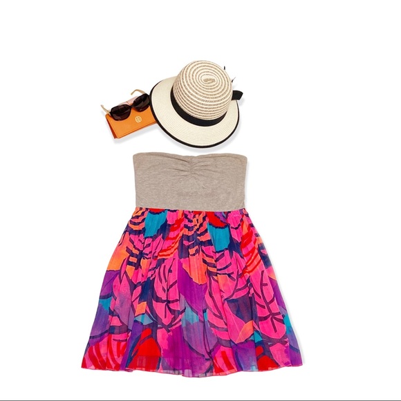 Roxy | Floral Mini-Dress M - Picture 14 of 15